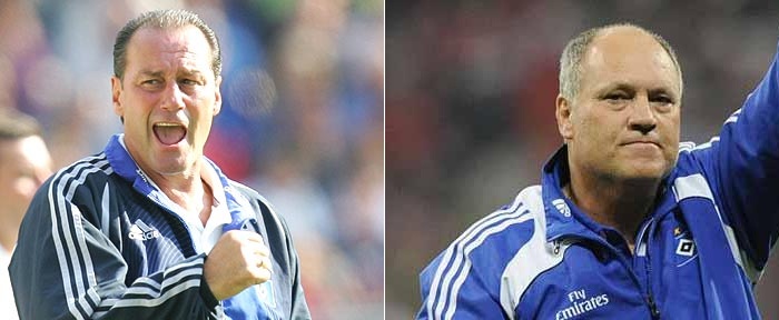 Two of Hanburg's better managers - Huub Stevens (left) and Martin Jol (right)