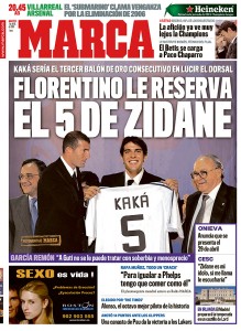 Kaka Zidane Marca Perez