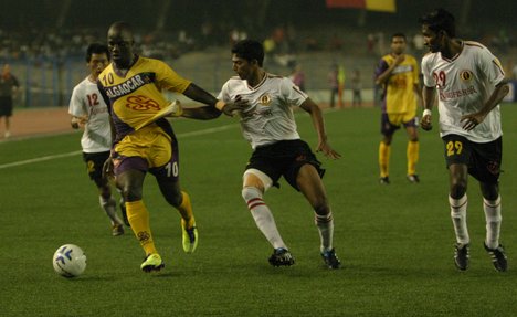 Action from EB-Salgaocar Federation Cup Final