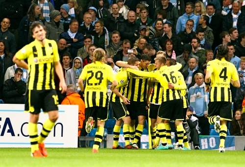 Dortmund in their 2012-2013 UCL campaign
