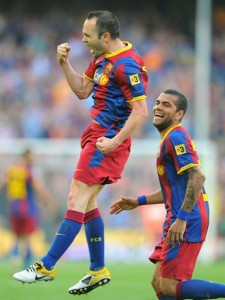 Who will have the last laugh: Alves or Iniesta?