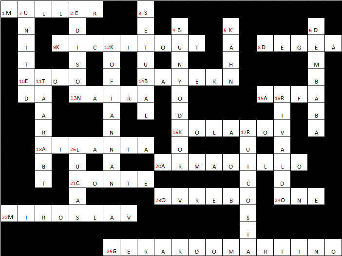Finished Crossword - Volume #1