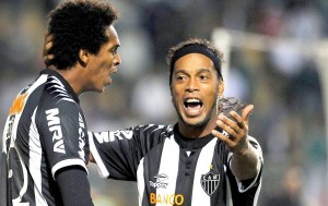 Jo and Ronaldinho - With Bernard, the three are Atletico Mineiro's goal haulers