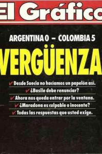 el-grafico-cover World Cup Qualifier Argentina Colombia