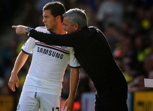 Eden Hazard (left, Chelsea midfielder) and Jose Mourinho (right, Chelsea manager) | Chelsea vs Liverpool Rival Rendezvous - "Chelsea Need To Show They Mean Business"