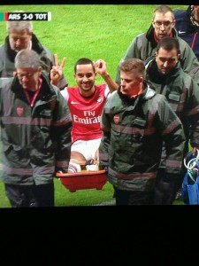 Sadly for Arsenal, Theo Walcott's convincing performance at center forward ended with an injury that finished his season.