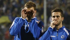 Edin Dzeko and Miralem Pjanic were ineffective against Nigeria