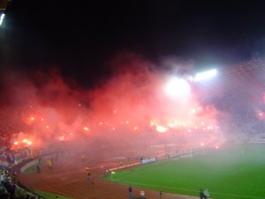 The Torcida showcasing their passion
