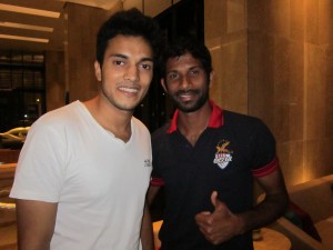 TheHardTackle's Boudhayan with Denzil Franco