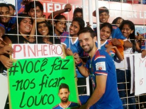 FC Goa's Bruno with his fan following