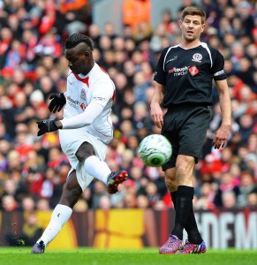 Mario Balotelli scores from 20 yards