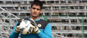 Gurpreet Singh Sandhu in East Bengal jersey