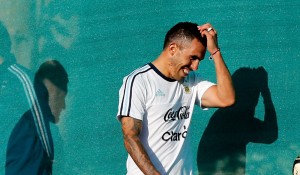 Argentina national soccer team training session