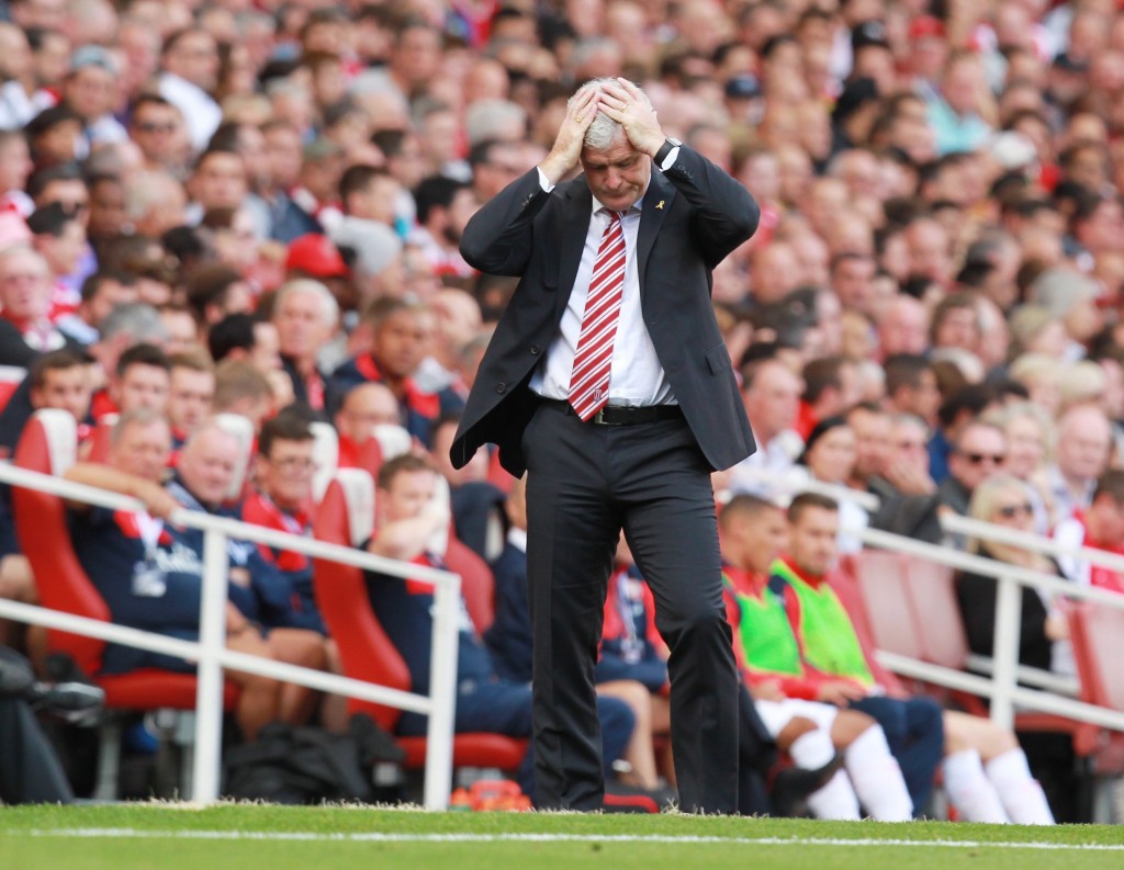 Another manager who appears to be under pressure going into the weekend as the former Manchester United player returns to Old Trafford with his Stoke side yet to win a game this season. (Picture Courtesy - AFP/Getty Images)