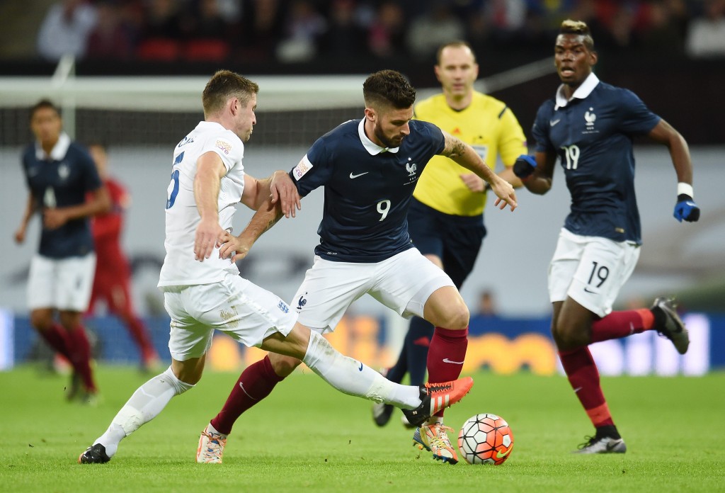 Olivier Giroud was wasteful in front of goal. EPA/ANDY RAIN