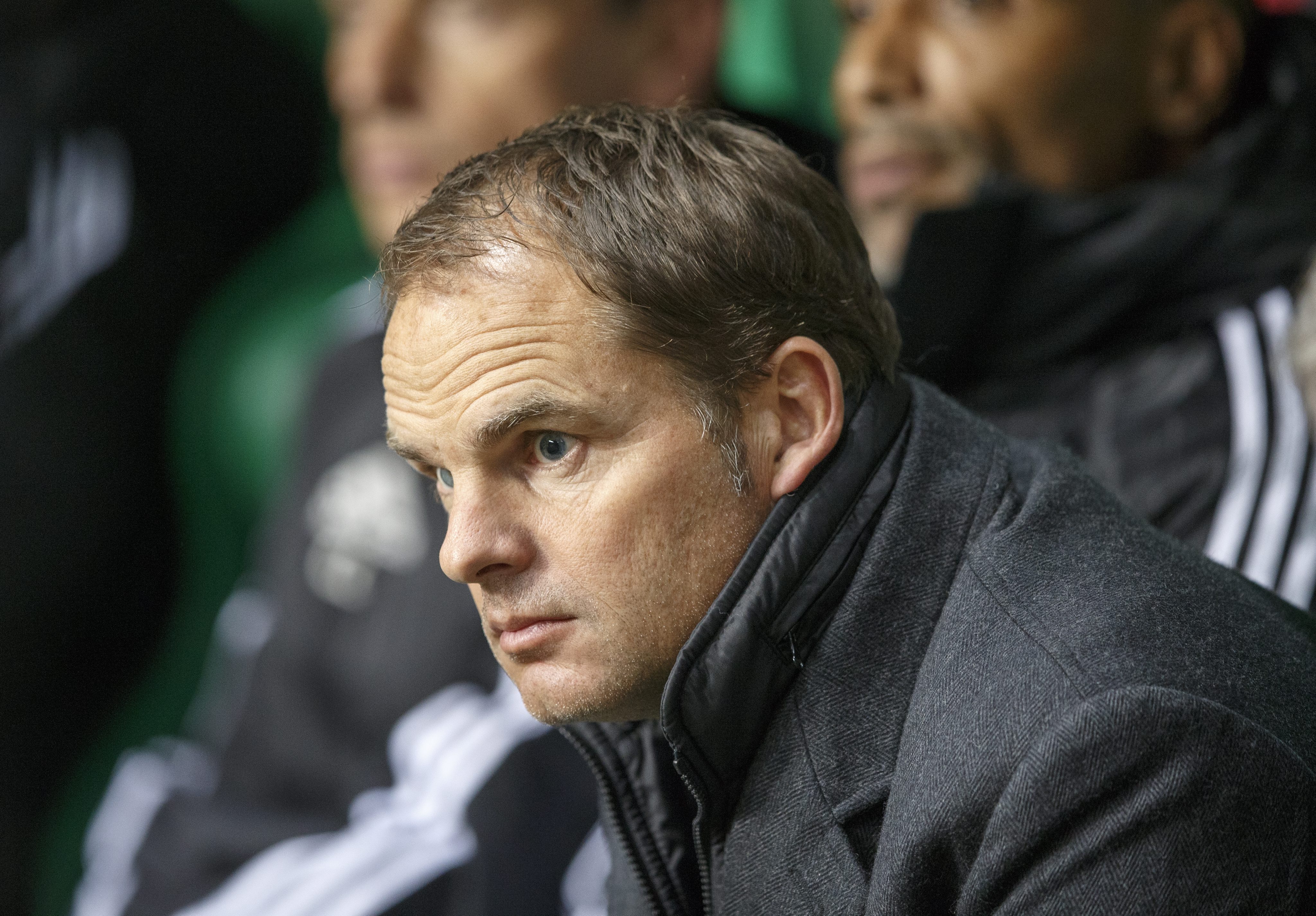 epa05043522 Ajax manager Frank De Boer during the UEFA Europa League Group A match in Glasgow, Britain, 26th November 2015. EPA/Robert Perry EPA/Robert Perry