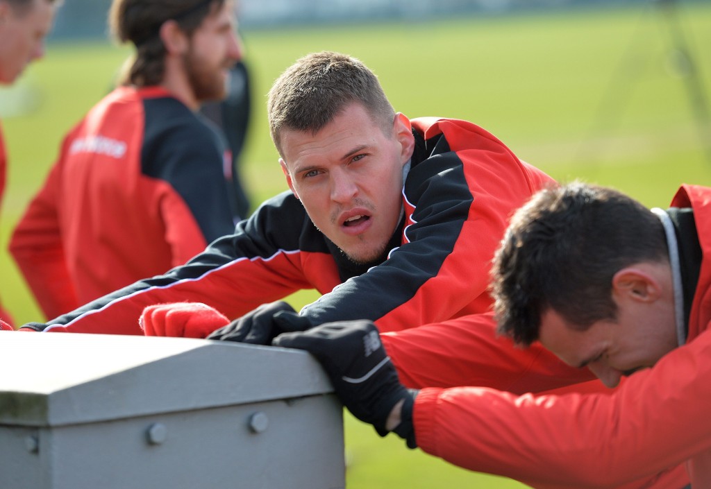 Liverpool FC training