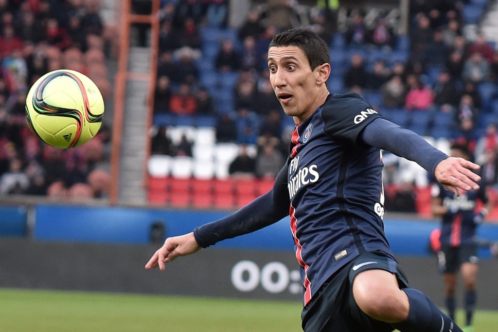 Di Maria will look to take the attack to Arsenal and cause them problems. EPA/CHRISTOPHE PETIT TESSON