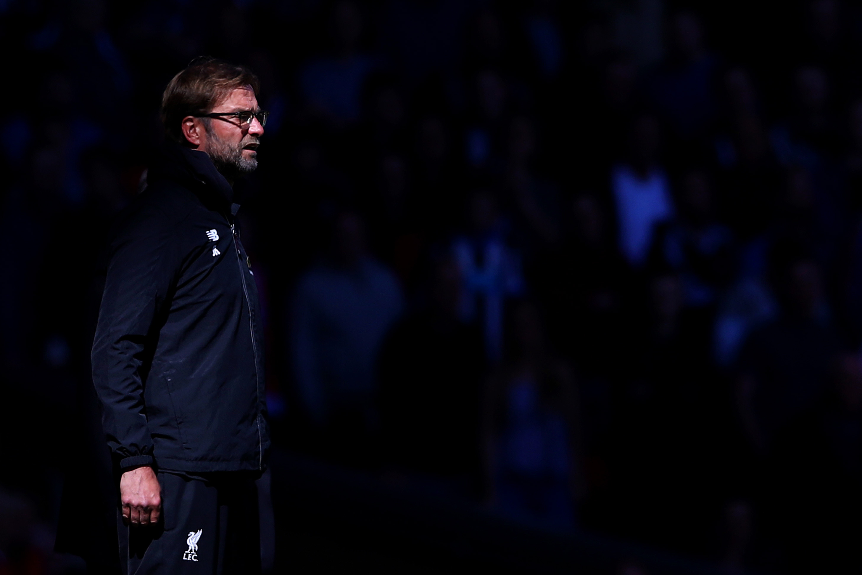 LIVERPOOL, ENGLAND - APRIL 23: Jurgen Klopp, manager of Liverpool looks on during the Barclays Premier League match between Liverpool and Newcastle United at Anfield on April 23, 2016 in Liverpool, United Kingdom. (Photo by Clive Brunskill/Getty Images)