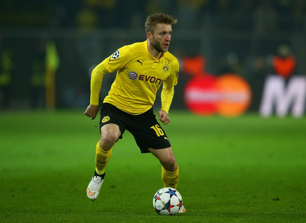 DORTMUND, GERMANY - MARCH 18: Jakub Blaszczykowski of Borussia Dortmund on the ball during the UEFA Champions League Round of 16 between Borussia Dortmund and Juventus at Signal Iduna Park on March 18, 2015 in Dortmund, Germany. (Photo by Alex Grimm/Bongarts/Getty Images)