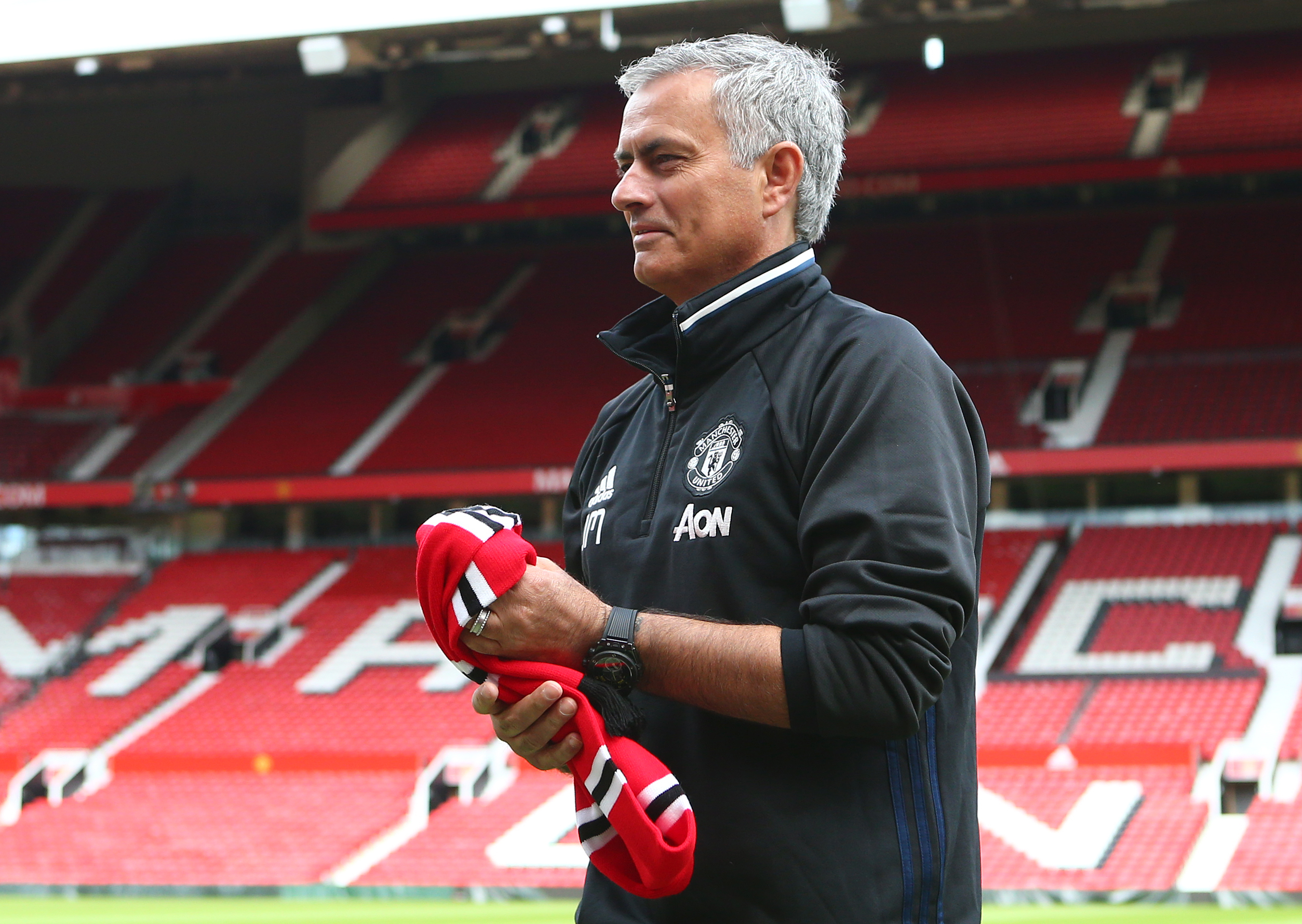 MANCHESTER, ENGLAND - JULY 5: New Manchester United manager Jose Mourinho during his introduction to the media at Old Trafford on July 5, 2016 in Manchester, England. (Photo by Dave Thompson/Getty Images)