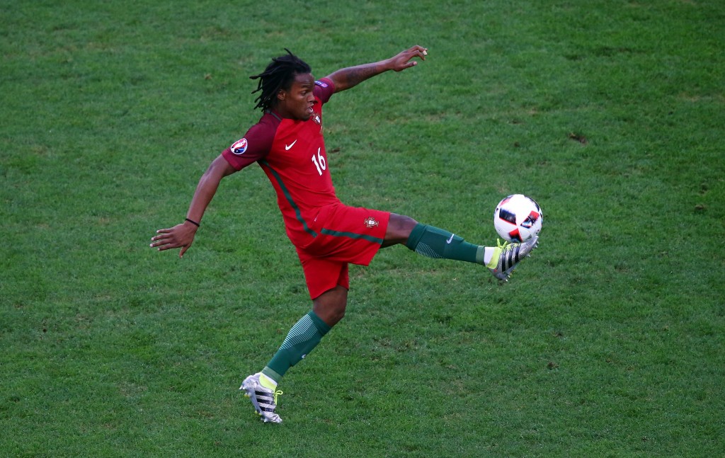 MARSEILLE, FRANCE - JUNE 30: Renato Sanches of Portugal in action during the UEFA EURO 2016 quarter final match between Poland and Portugal at Stade Velodrome on June 30, 2016 in Marseille, France. (Photo by Alex Livesey/Getty Images)