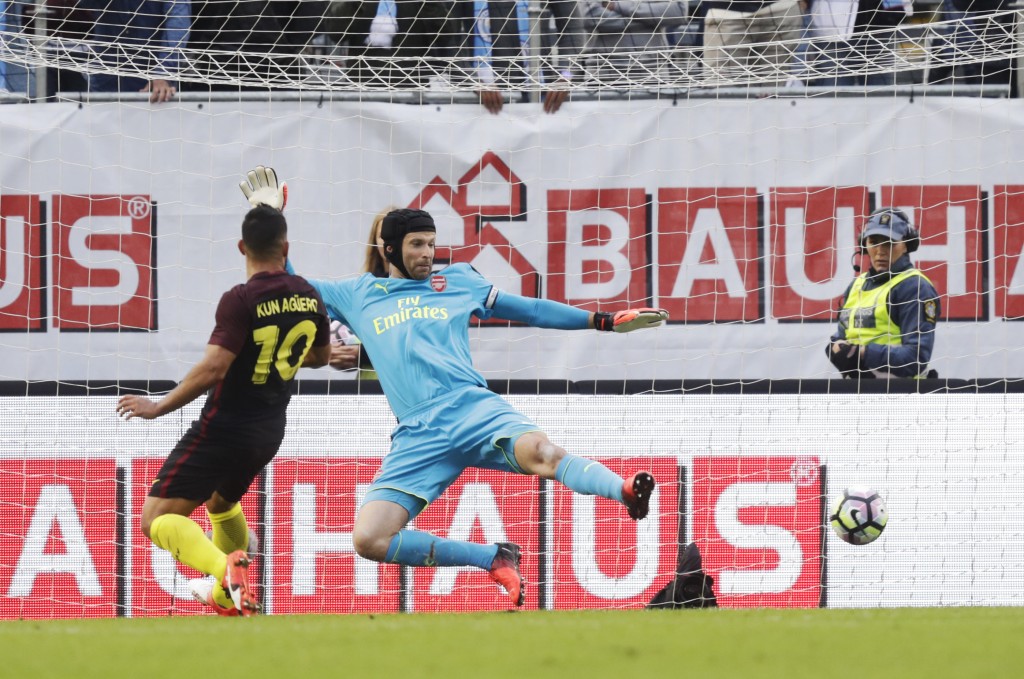 A fit Aguero can put more than one past even the best of keepers. (Picture Courtesy - AFP/Getty Images)