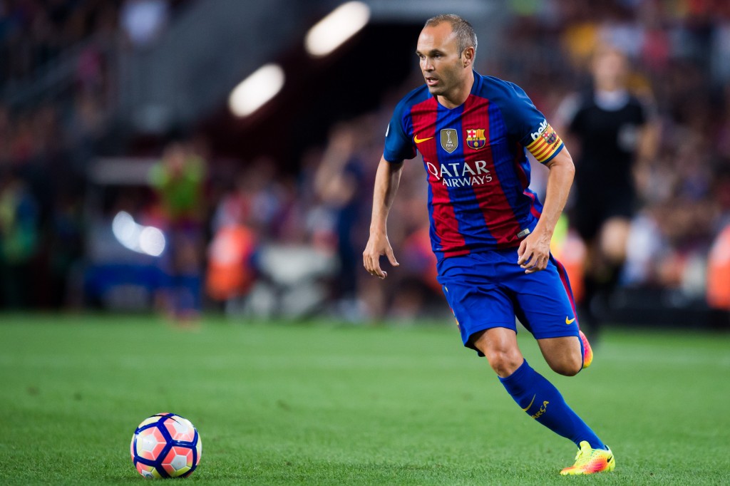 Iniesta will be back in action against Real Madrid this weekend (Picture Courtesy - AFP/Getty Images)