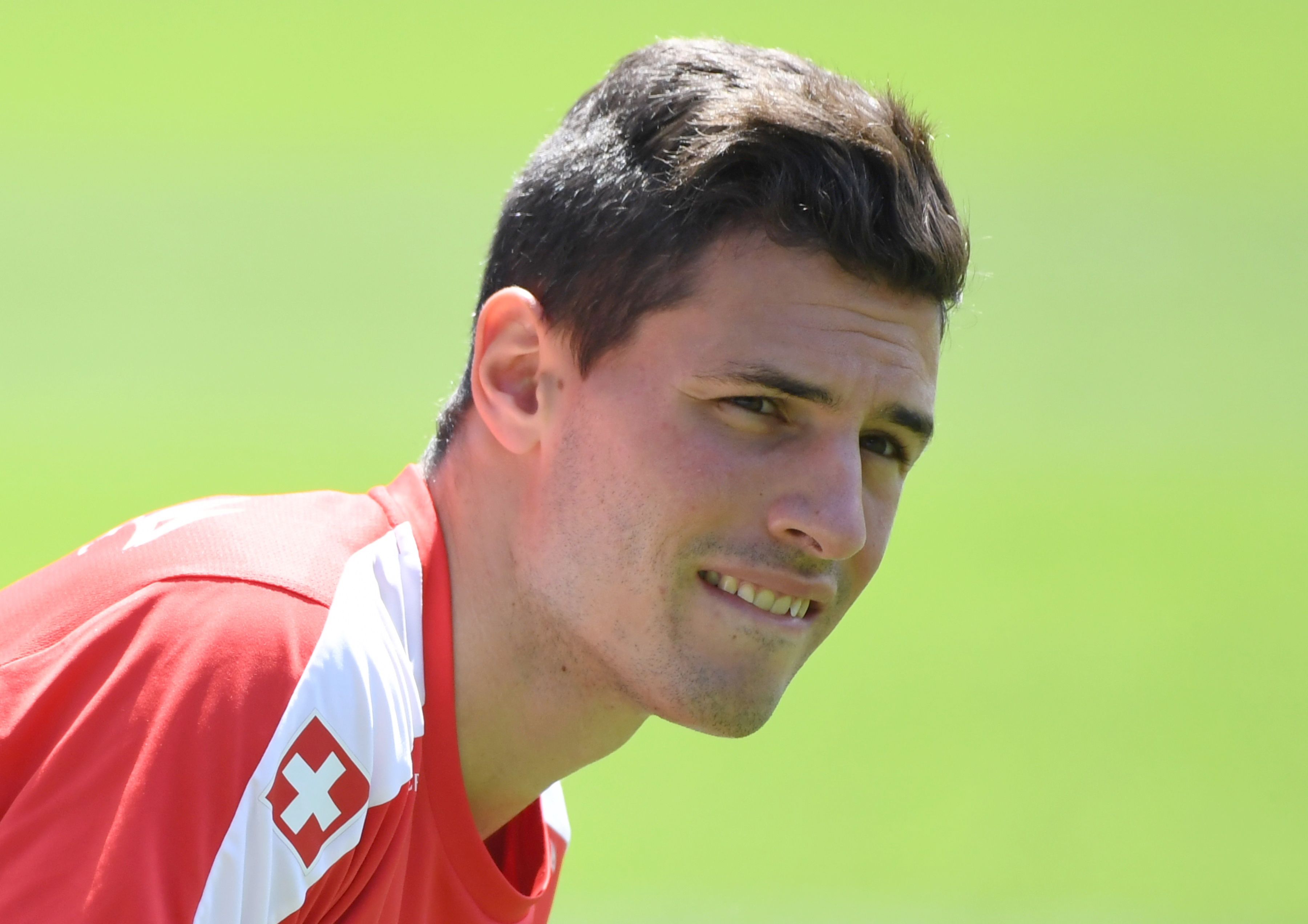 Fabian Schar will come in for the suspended Nico Elvedi. (Photo by Pascal Guyot/AFP/Getty Images)