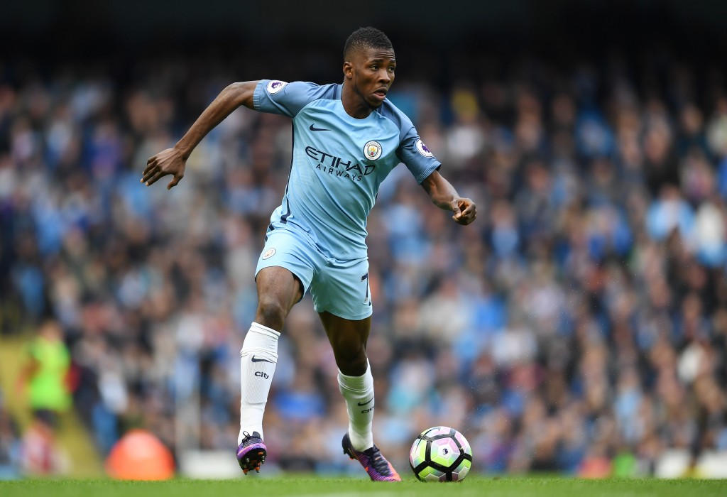 MANCHESTER, ENGLAND - OCTOBER 23: Kelechi Iheanacho of Manchester City in action during the Premier League match between Manchester City and Southampton at Etihad Stadium on October 23, 2016 in Manchester, England. (Photo by Laurence Griffiths/Getty Images)