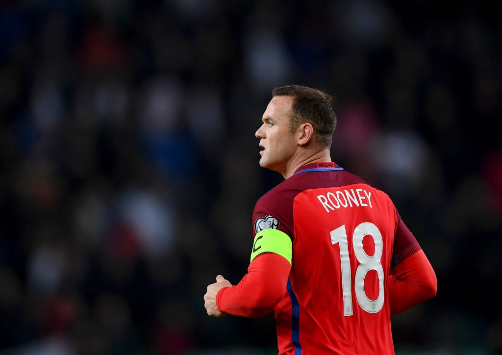 LJUBLJANA, SLOVENIA - OCTOBER 11: Wayne Rooney of England looks on during the FIFA 2018 World Cup Qualifier Group F match between Slovenia and England at Stadion Stozice on October 11, 2016 in Ljubljana, Slovenia. (Photo by Laurence Griffiths/Getty Images)