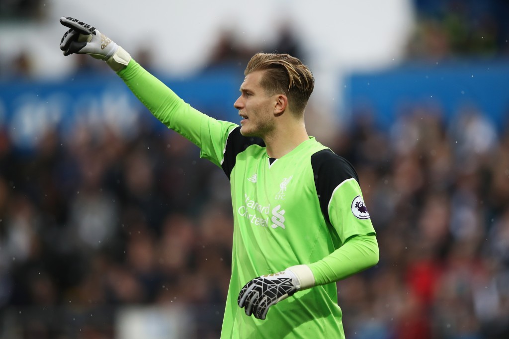 SWANSEA, WALES - OCTOBER 01: Loris Karius of Liverpool gives his defenders instructions during the Premier League match between Swansea City and Liverpool at Liberty Stadium on October 1, 2016 in Swansea, Wales. (Photo by Julian Finney/Getty Images)