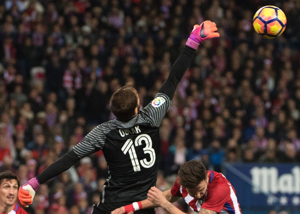 Saving Atletico Madrid, one penalty at a time. (Picture Courtesy - AFP/Getty Images)