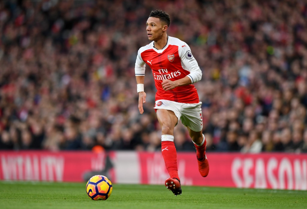 LONDON, ENGLAND - DECEMBER 26: Kieran Gibbs of Arsenal runs with the ball during the Premier League match between Arsenal and West Bromwich Albion at Emirates Stadium on December 26, 2016 in London, England. (Photo by Shaun Botterill/Getty Images)