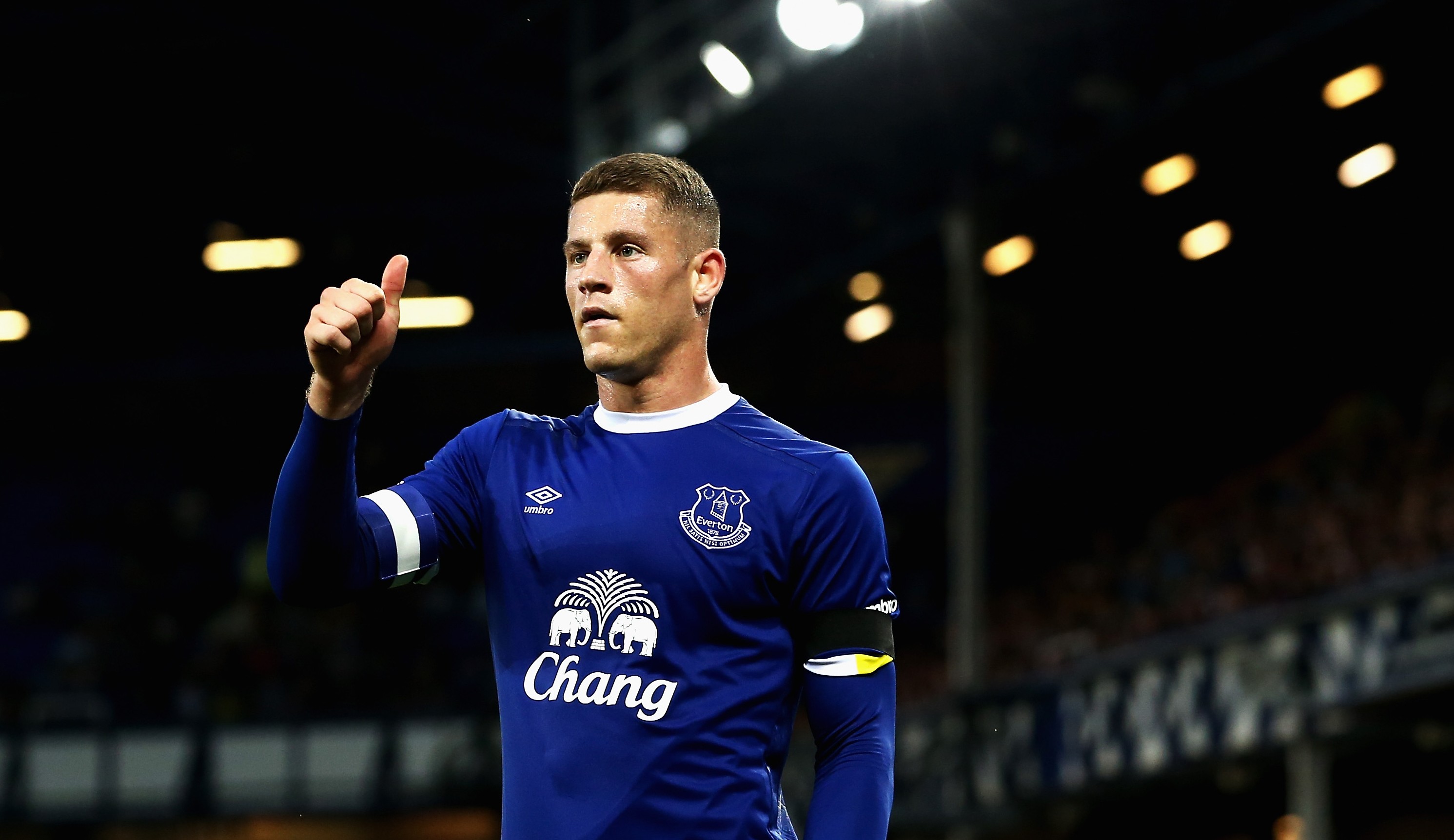 LIVERPOOL, ENGLAND - AUGUST 23: Ross Barkley of Everton looks on during the EFL Cup second round match between Everton and Yeovil Town at Goodison Park on August 23, 2016 in Liverpool, England. (Photo by Jan Kruger/Getty Images)
