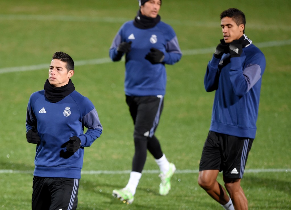 James Rodriguez was an unused substitute for Real Madrid in the Club World Cup final against Kashima Antlers (Photo by Toru Yamanaka/AFP/Getty Images)