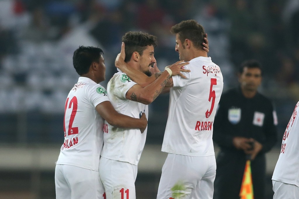 Marcelo Pereira opened the scoring for the Dynamos. (Picture Courtesy - ISL)
