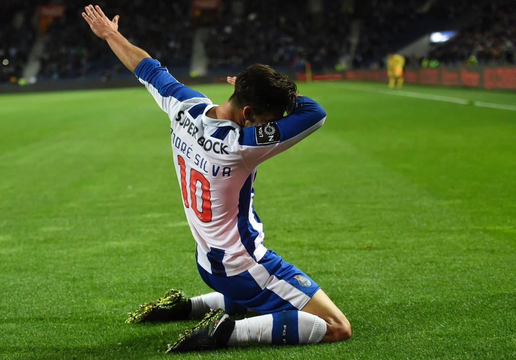 Dabbing away to North London - Arsenal are monitoring the progress of Andre Silva. (Photo courtesy - Francisco Leong/AFP/Getty Images)