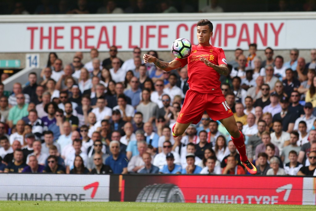 Coutinho aspires to become a legend for Liverpool. (Photo courtesy - Justin Tallis/AFP/Getty Images)