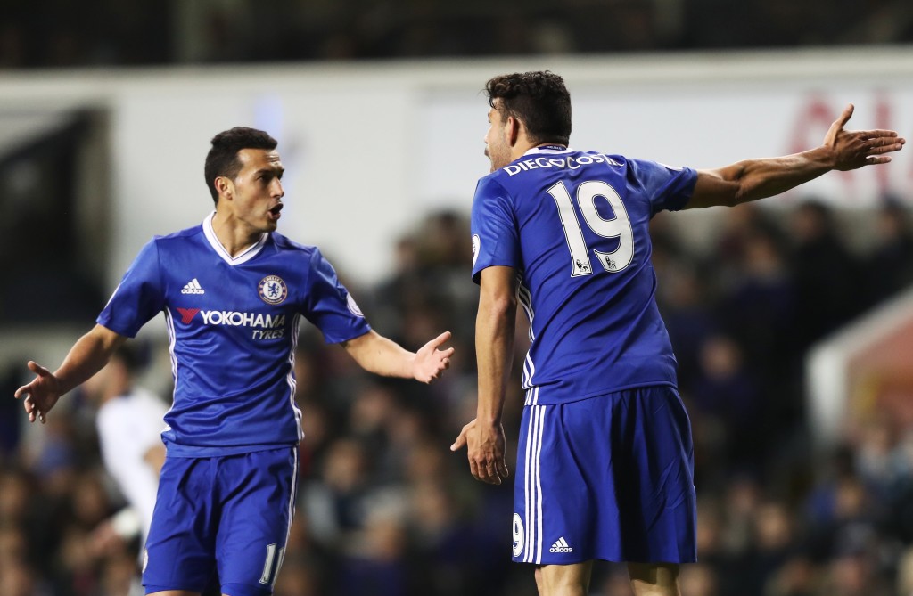 Diego Costa recently came under fire for his argument with Pedro in last week's loss to Tottenham Hotspur. (Photo courtesy - Clive Rose/Getty Images)