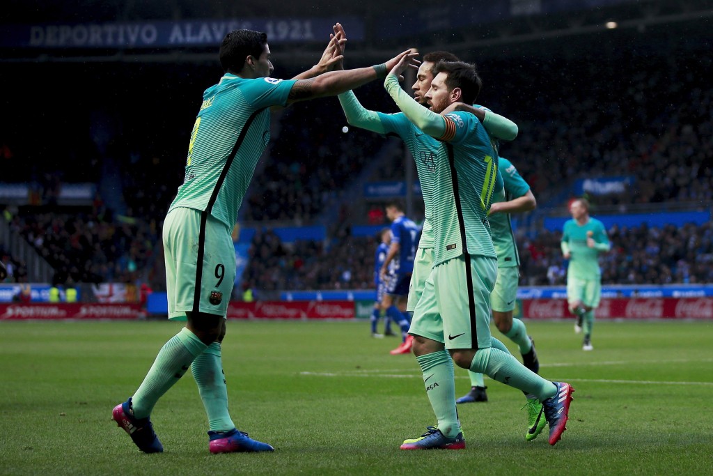 Expect the MSN trio to be at their deadly best. (Picture Courtesy - AFP/Getty Images)