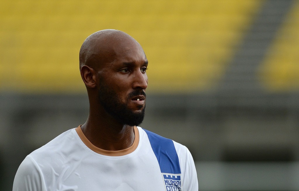 Anelka's last bit in football saw him play and manage Mumbai City FC in 2015. (Photo courtesy - Punit Paranpe/AFP/Getty Images)