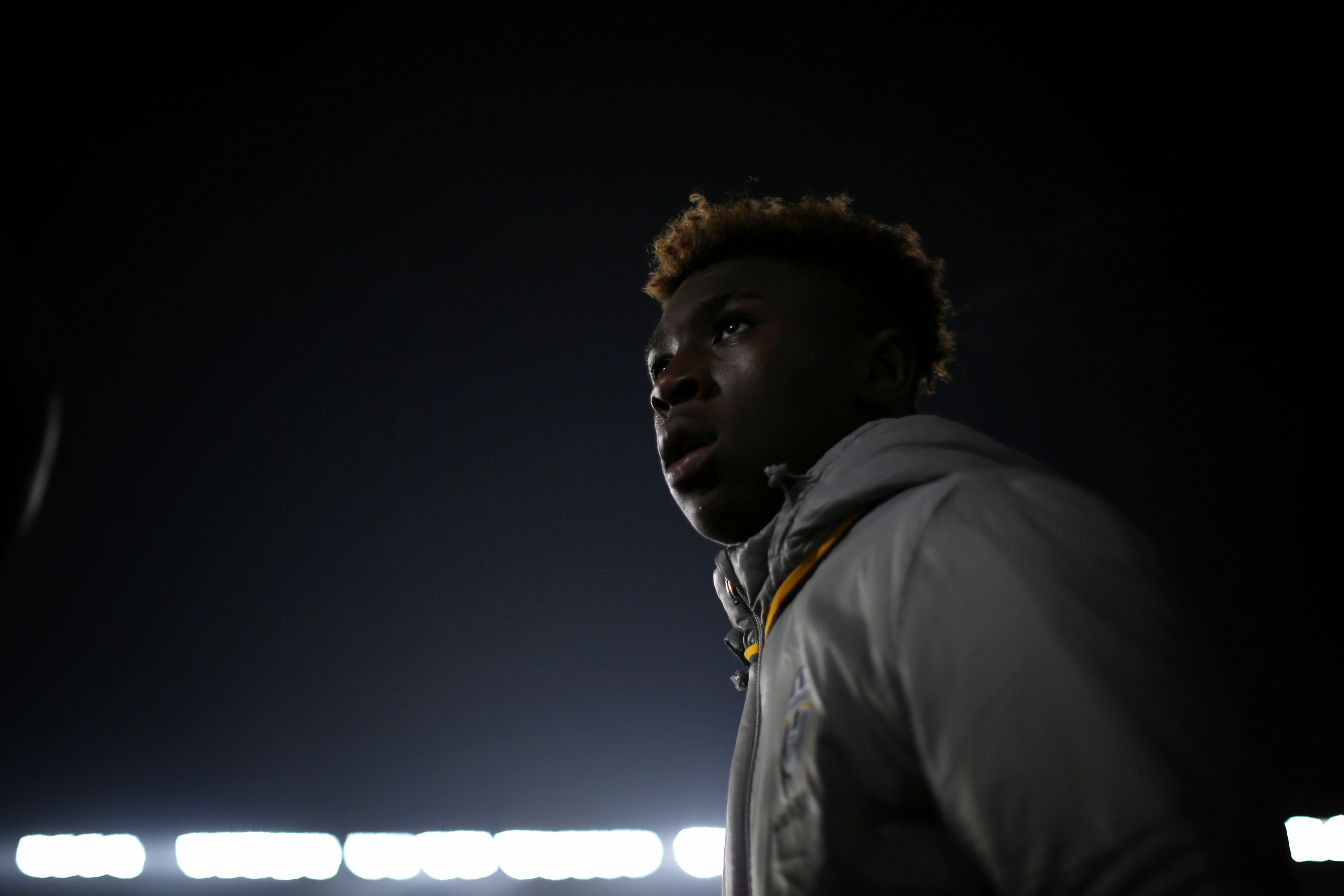 Juventus' Italian forward Moise Kean attends the Italian Serie A football match between Juventus and Pescara at the Juventus Stadium in Turin on November 19, 2016. / AFP / MARCO BERTORELLO (Photo credit should read MARCO BERTORELLO/AFP/Getty Images)