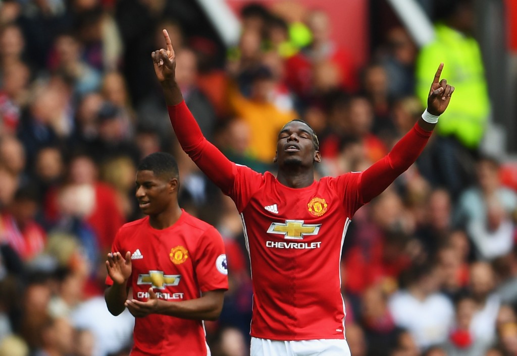 Paul Pogba will be under the spotlight against Leicester City on Sunday. (Photo courtesy - Laurence Griffiths/Getty Images)