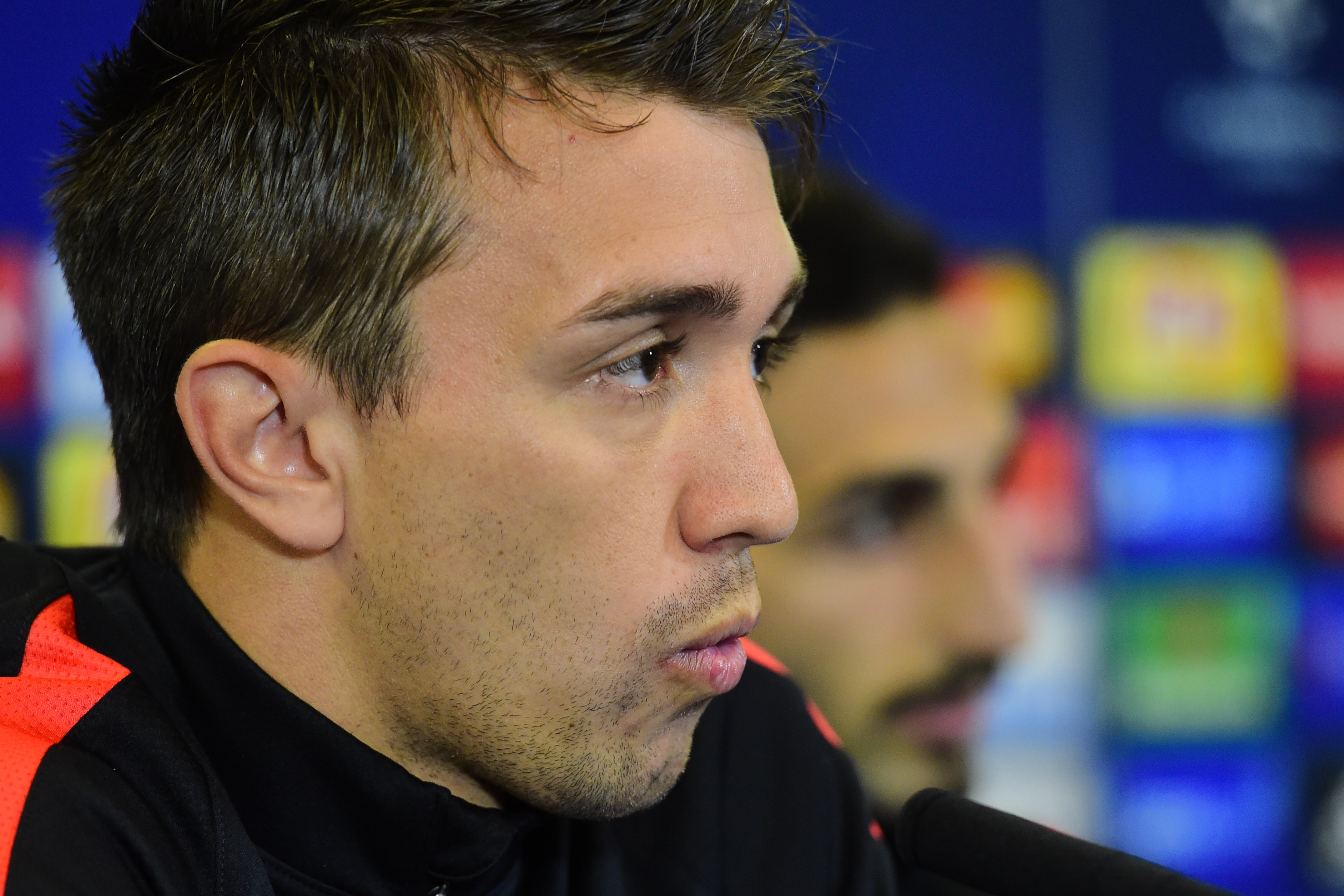 Galatasaray's Uruguayan goalkeeper Fernando Muslera speaks during a press conference at the Vicente Calderon stadium in Madrid on November 24, 2015 on the eve of their UEFA Champions League group C football match Club Atletico de Madrid vs Galatasaray AS.   / AFP / JAVIER SORIANO        (Photo credit should read JAVIER SORIANO/AFP/Getty Images)