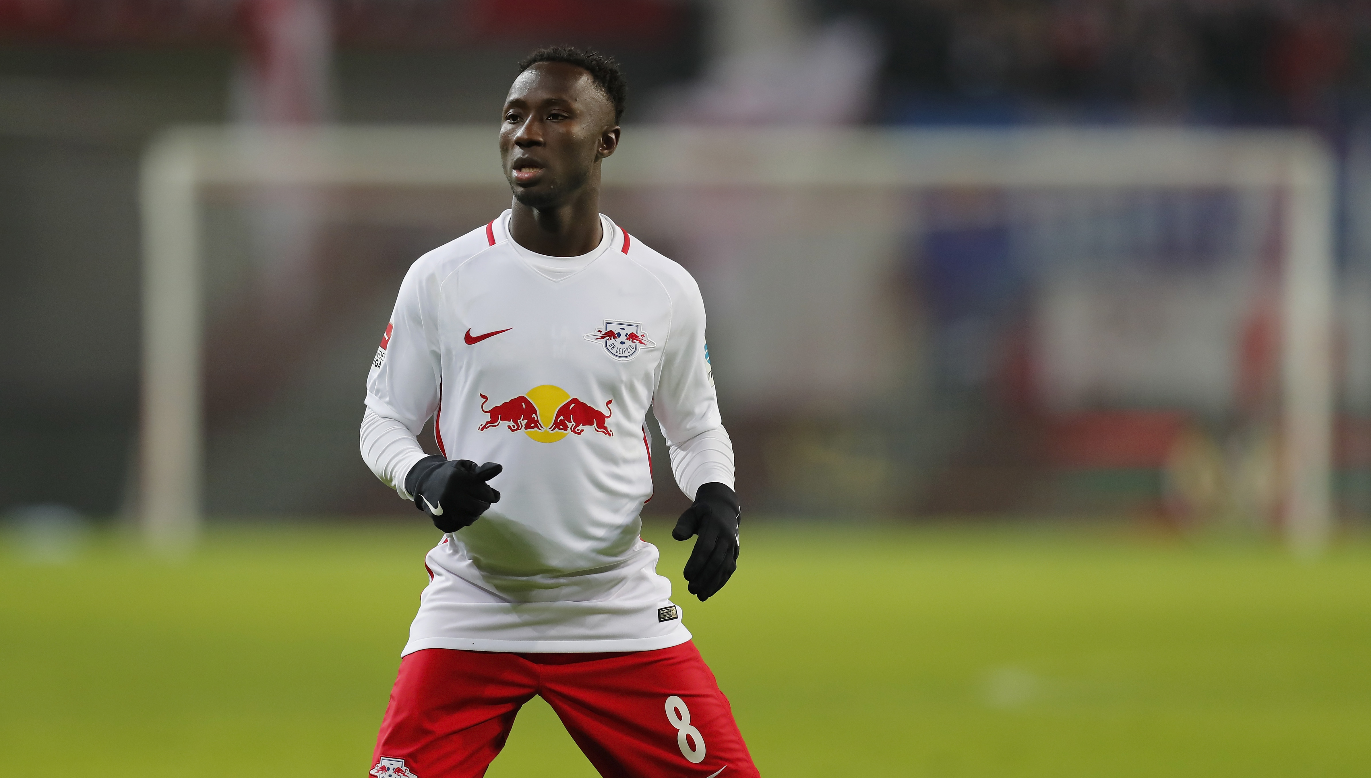 LEIPZIG, GERMANY - JANUARY 21: Naby Keita of RB Leipzig looks on during the Bundesliga match between RB Leipzig and Eintracht Frankfurt at Red Bull Arena on January 21, 2017 in Leipzig, Germany. (Photo by Boris Streubel/Bongarts/Getty Images)