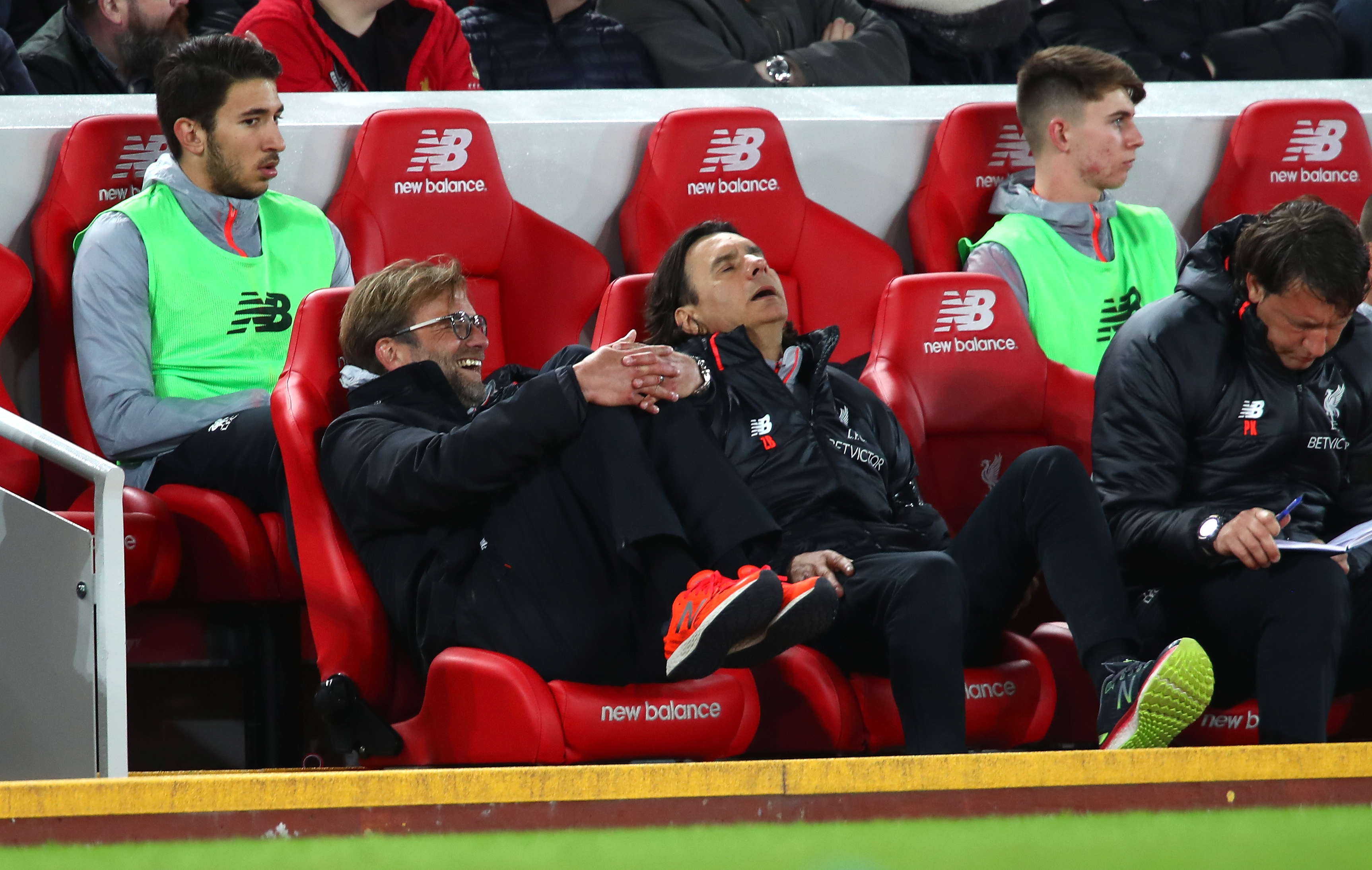 LIVERPOOL, ENGLAND - APRIL 05: Jurgen Klopp, Manager of Liverpool reacts during the Premier League match between Liverpool and AFC Bournemouth at Anfield on April 5, 2017 in Liverpool, England. (Photo by Clive Brunskill/Getty Images)