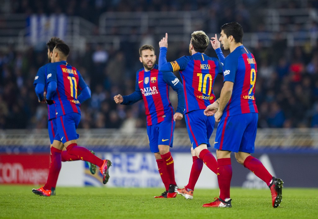 Lionel Messi saved Barcelona the blushes in the reverse fixture in November. (Photo courtesy - Juan Manuel Serrano Arce/Getty Images)