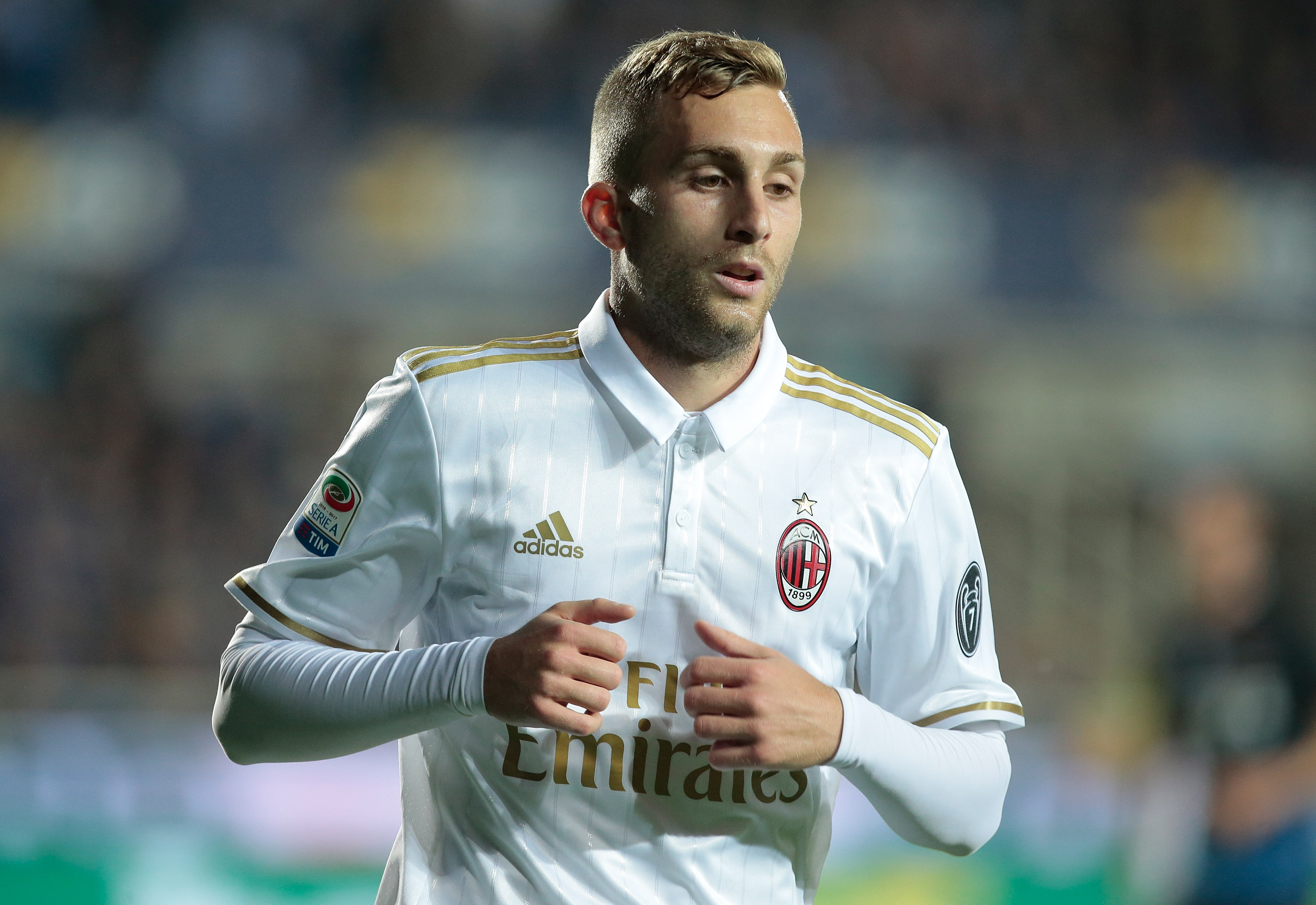 BERGAMO, ITALY - MAY 13:  Gerard Deulofeu of AC Milan looks on during the Serie A match between Atalanta BC and AC Milan at Stadio Atleti Azzurri d'Italia on May 13, 2017 in Bergamo, Italy.  (Photo by Emilio Andreoli/Getty Images)