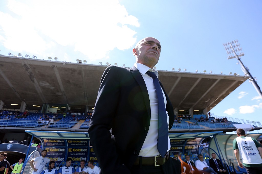 Giovanni Martusciello head coach of Empoli FC will be desperate for his team to secure a victory and retain their spot in the top-flight. (Photo by Gabriele Maltinti/Getty Images)